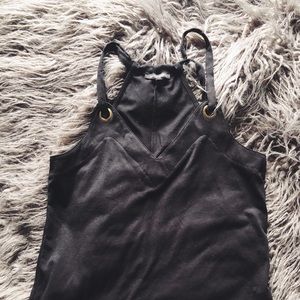 Black blouse with gold details